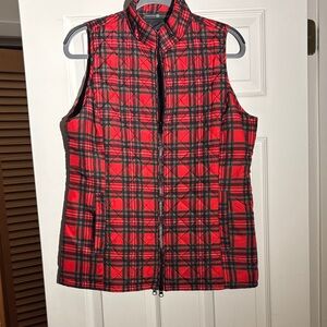 Red Plaid Women's Vest